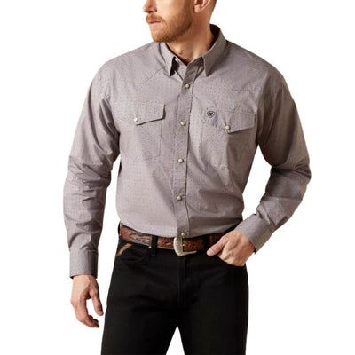 Ariat Mens Fred Fred Classic Fit Shirt Grey - 10065963