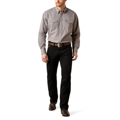 Ariat Mens Fred Fred Classic Fit Shirt Grey - 10065963