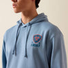 Ariat Mens Freedom Eagle Hoodie Light Denim - 10079363