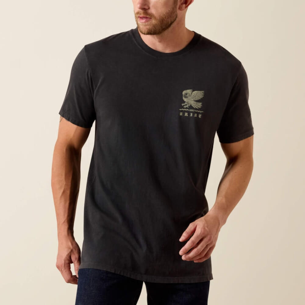 Ariat Mens Fuerza Y Destino Classic Fit T-Shirt Vintage Black - 10071189