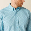 Ariat Mens Garmon Turquoise Shirt