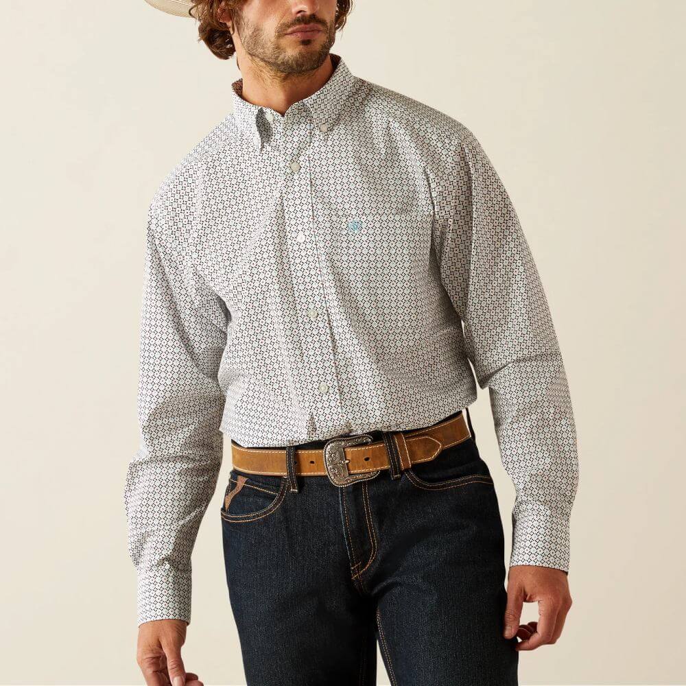 Ariat Mens Gaylor White Shirt