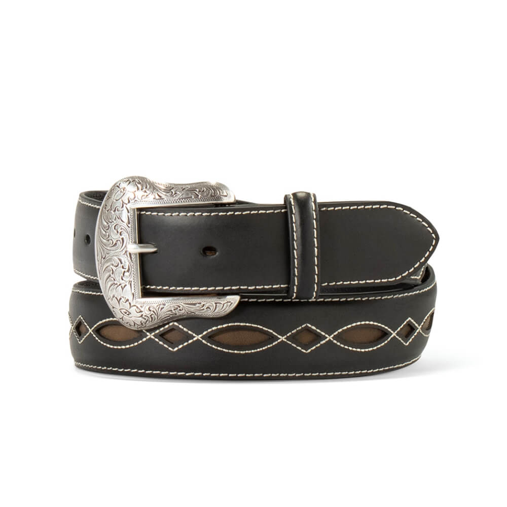 Ariat Mens Genuine Leather Belt Black - A1042801