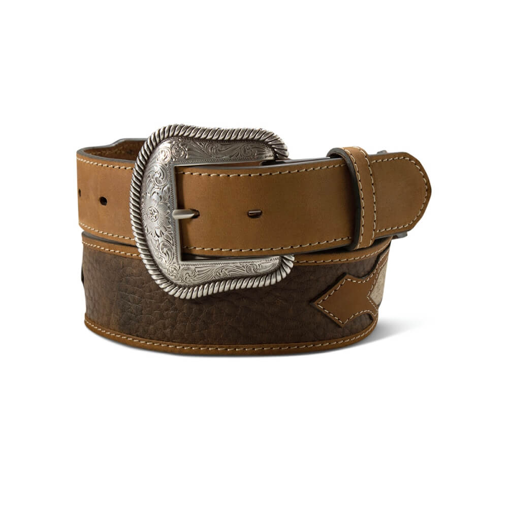 Ariat Mens Genuine Leather Belt Brown - A1043702