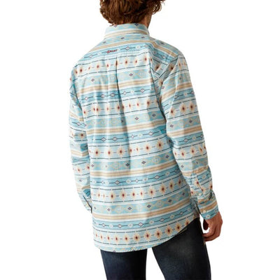 Ariat Mens Gorman Turquoise Aztec Print Shirt