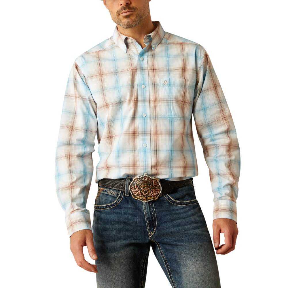 Ariat Mens Grady Plaid Western Shirt