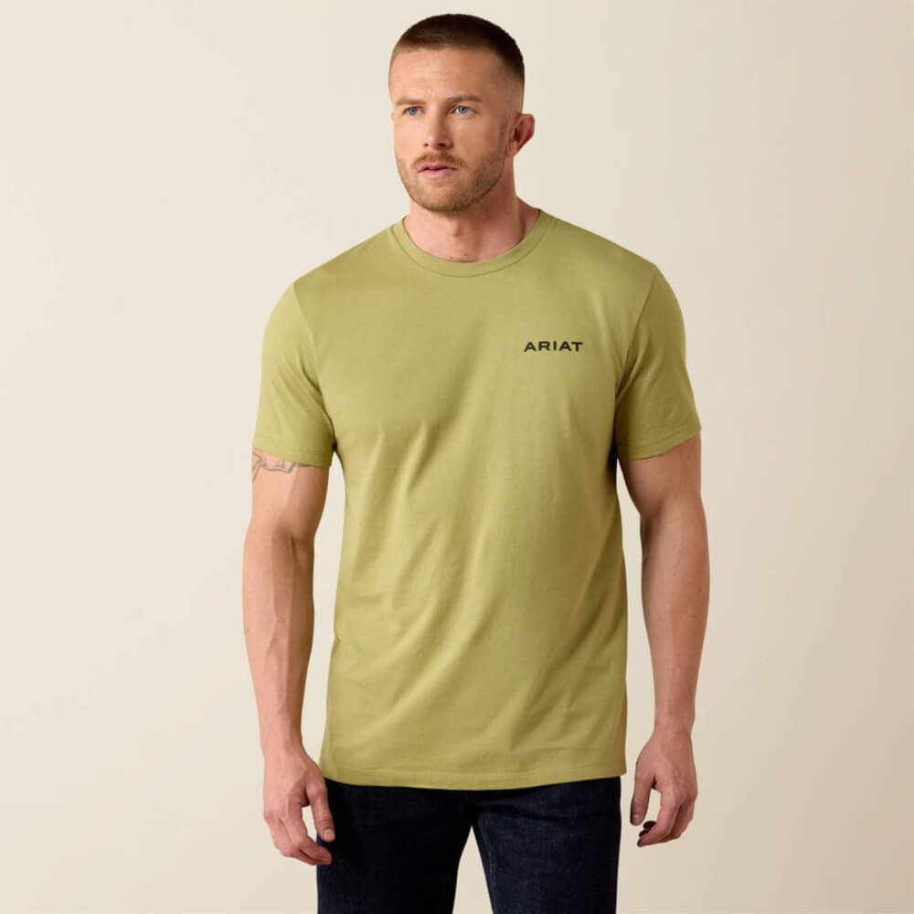 Ariat Mens Grazers T-Shirt Tent Green - 10079399