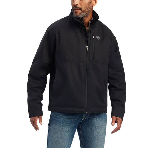 Ariat Mens Grizzly Canvas Jacket In Black - Shop Now