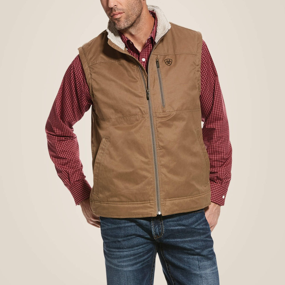 Ariat Mens Grizzly Canvas Vest 