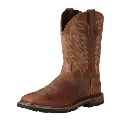 Ariat Mens Groundbreaker Steel Toe Western Work Boots