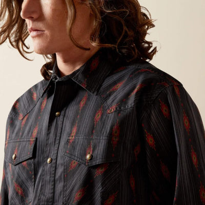 Ariat Mens Harrel Retro Fit Shirt Black - 10065786