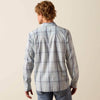 Ariat Mens Harry Retro Fitted Snap Shirt Light Blue - 10073579