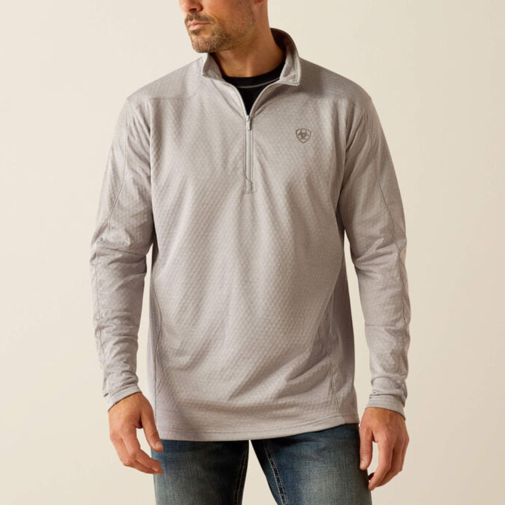 Ariat Mens Hex Fleece 1/2 Zip Base-layer Fleece