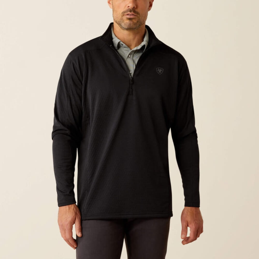 Ariat Mens Hex Fleece 1/2 Zip Baselayer