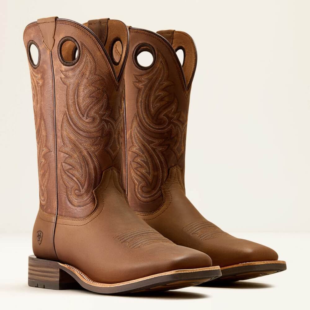 Ariat Mens Highland Toughstock Wide Square Toe Cowboy Boots