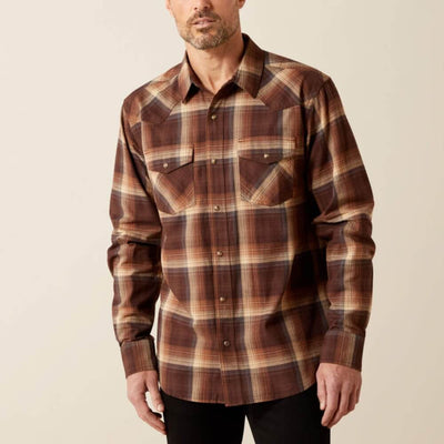 Ariat Mens Hodges Retro Fit Shirt Brown - 10065759