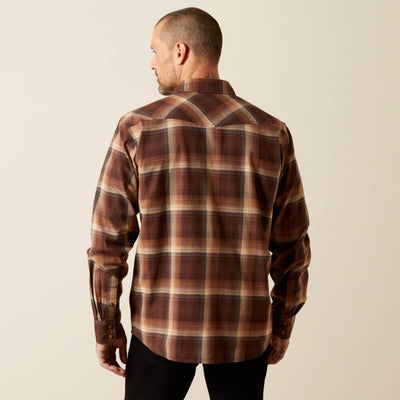 Ariat Mens Hodges Retro Fit Shirt Brown - 10065759
