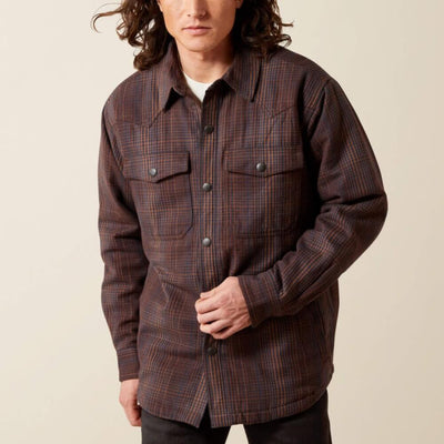 Ariat Mens Holbrook Retro Shirt Jacket Brown - 10065818