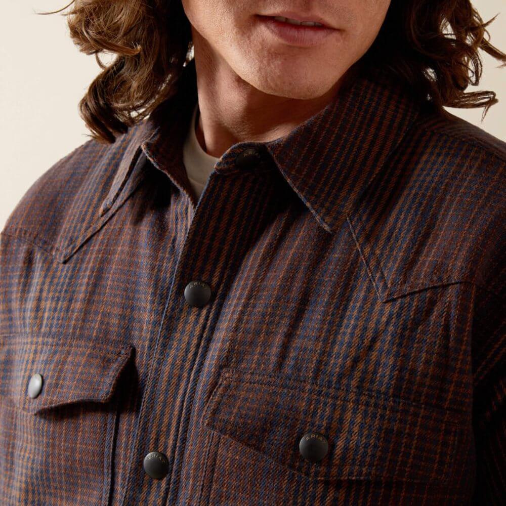 Ariat Mens Holbrook Retro Shirt Jacket Brown - 10065818