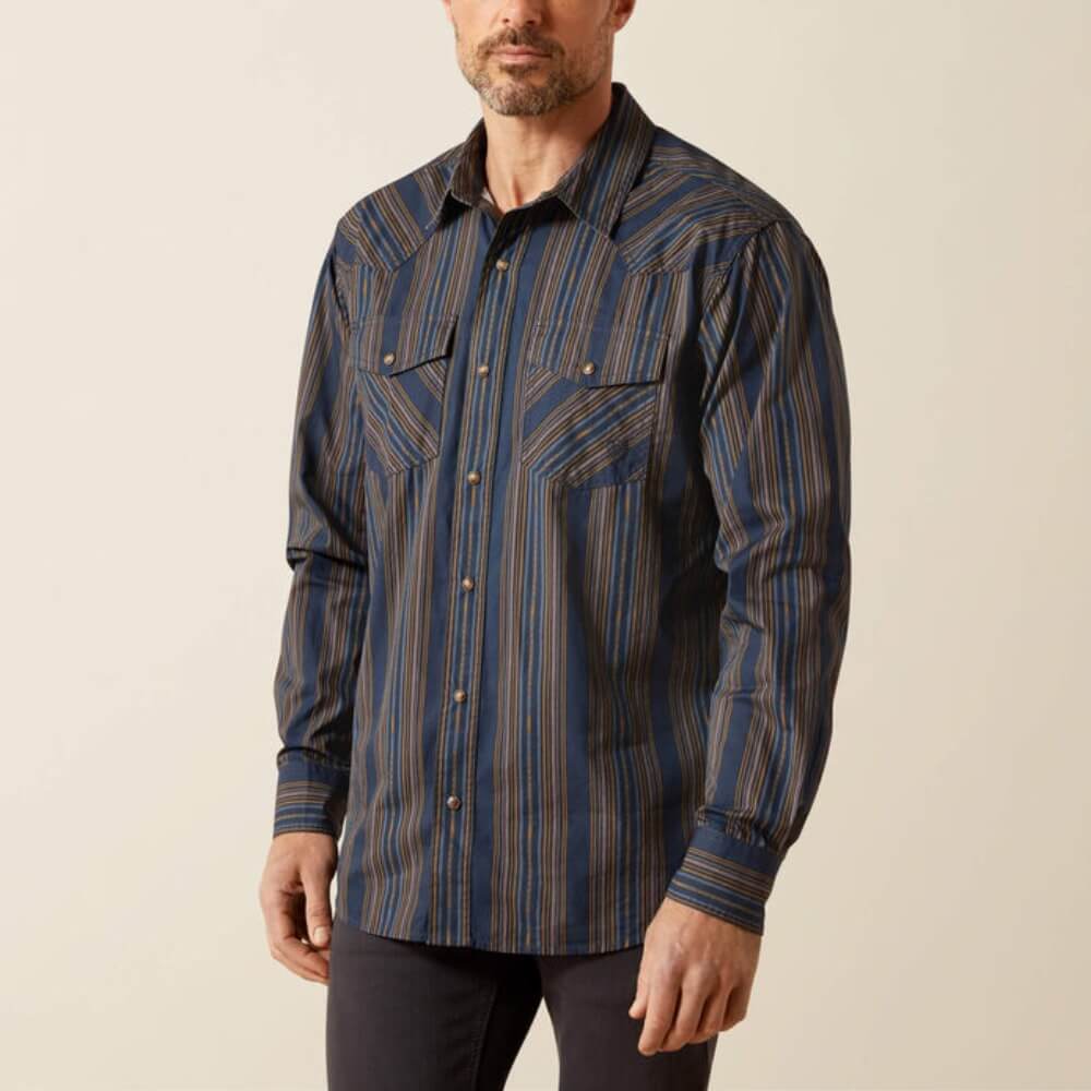 Ariat Mens Horne Retro Fit Shirt Navy - 10065758