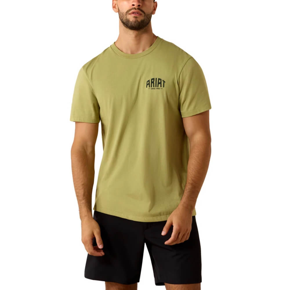 Ariat Mens Horse Without Name T-Shirt Tent Green - 10071188