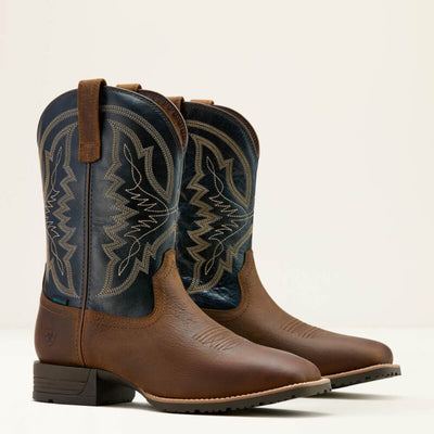 Ariat Mens Hybrid Ranchwork Cowboy Boots