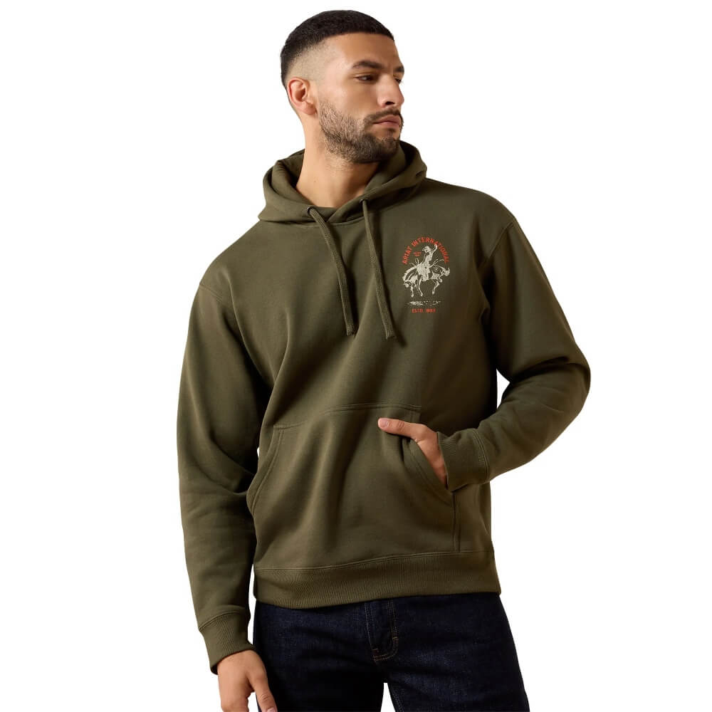 Ariat Mens International Rodeo Hoodie Grape Leaf - 10079614