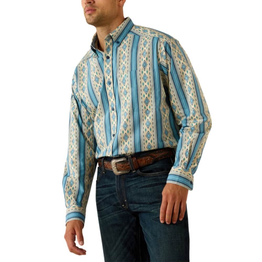 Ariat Mens Jaden Classic Fit Shirt Summer Melon - 10071612