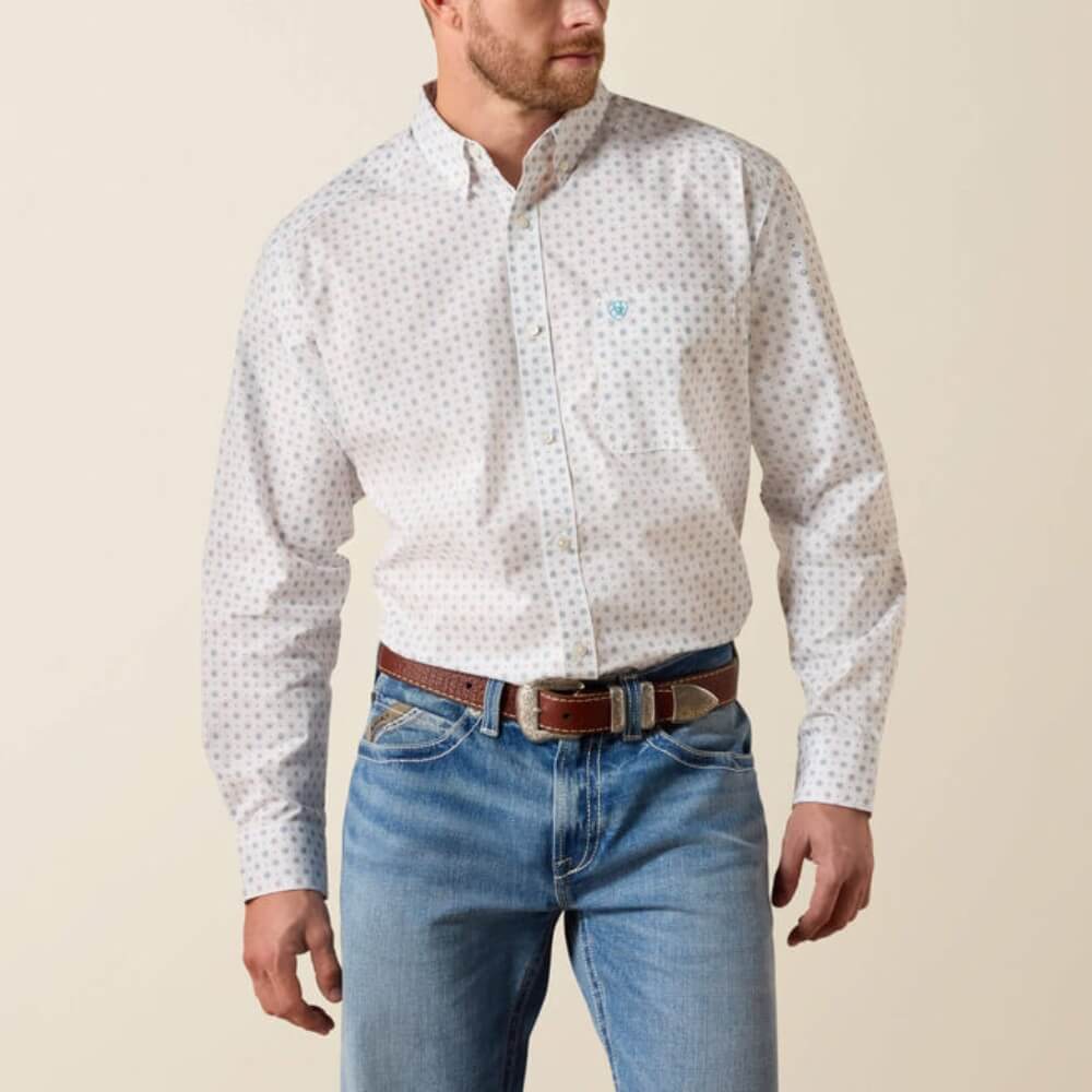 Ariat Mens Jayson Classic Fit Shirt White - 10071611