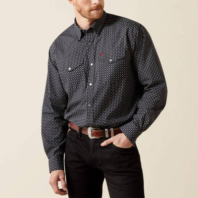 Ariat Mens Johnson Classic Fit Shirt Black - 10065972