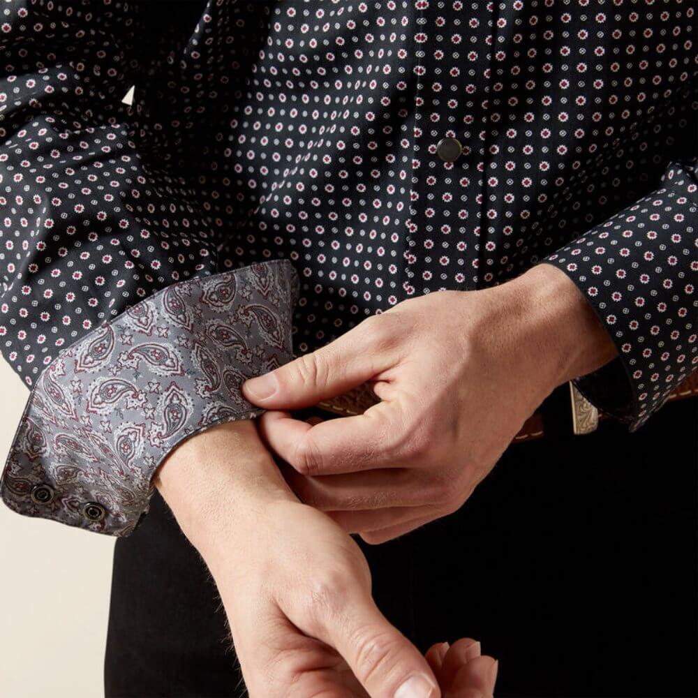 Ariat Mens Johnson Classic Fit Shirt Black - 10065972