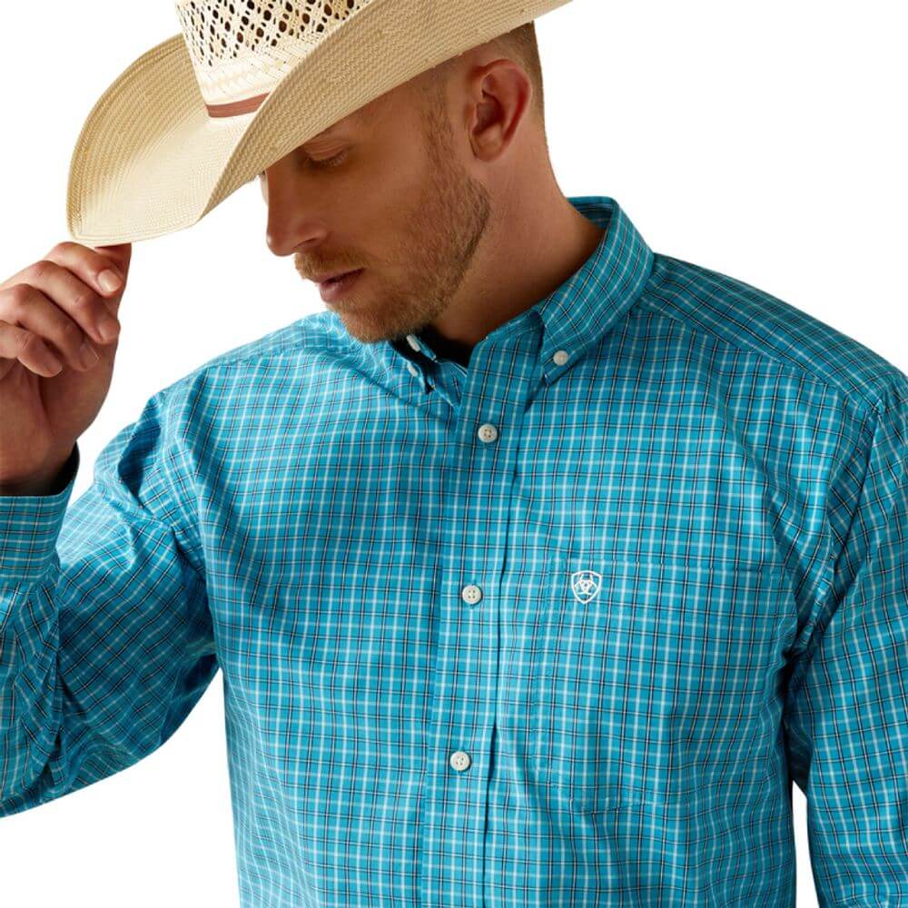 Ariat Mens Journey Turquoise Shirt