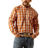 Ariat Mens Julius Rust Plaid Print Shirt