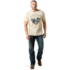 Ariat Mens Land of the Free Farm Shield T-Shirt Cream - 10071190