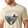 Ariat Mens Land of the Free Farm Shield T-Shirt Cream - 10071190