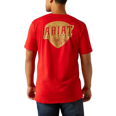 Ariat Mens Leather Shield Logo Graphic T-Shirt