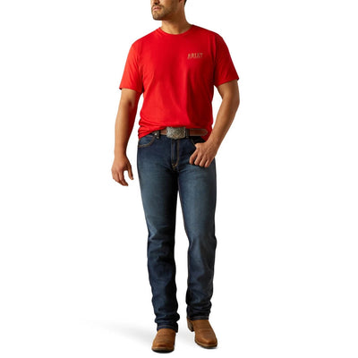 Ariat Mens Leather Shield Logo Graphic T-Shirt