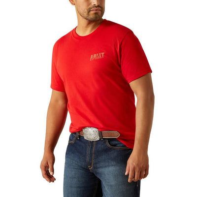 Ariat Mens Leather Shield Logo Graphic T-Shirt