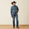 Ariat Mens Lex Button-Down Western Shirt Blue - 10080652