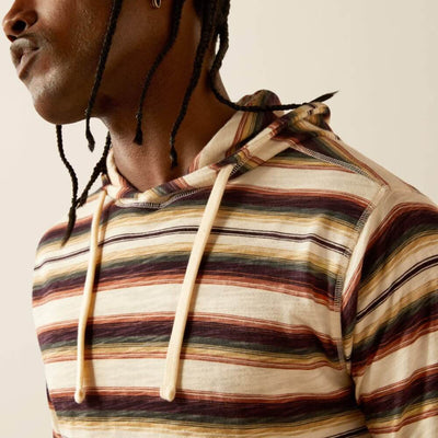 Ariat Mens Lightweight Retro Hoodie Cream - 10054896