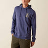 Ariat Mens Lightweight Retro Hoodie Nightshadow - 10071471
