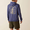 Ariat Mens Lightweight Retro Hoodie Nightshadow - 10071471