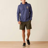 Ariat Mens Lightweight Retro Hoodie Nightshadow - 10071471