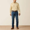 Ariat Mens Lightweight Twill Classic Fit Snap Shirt Creme Brulee - 10071235