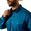 Ariat Mens Lightweight Twill Snap Shirt Seaport - 10071234