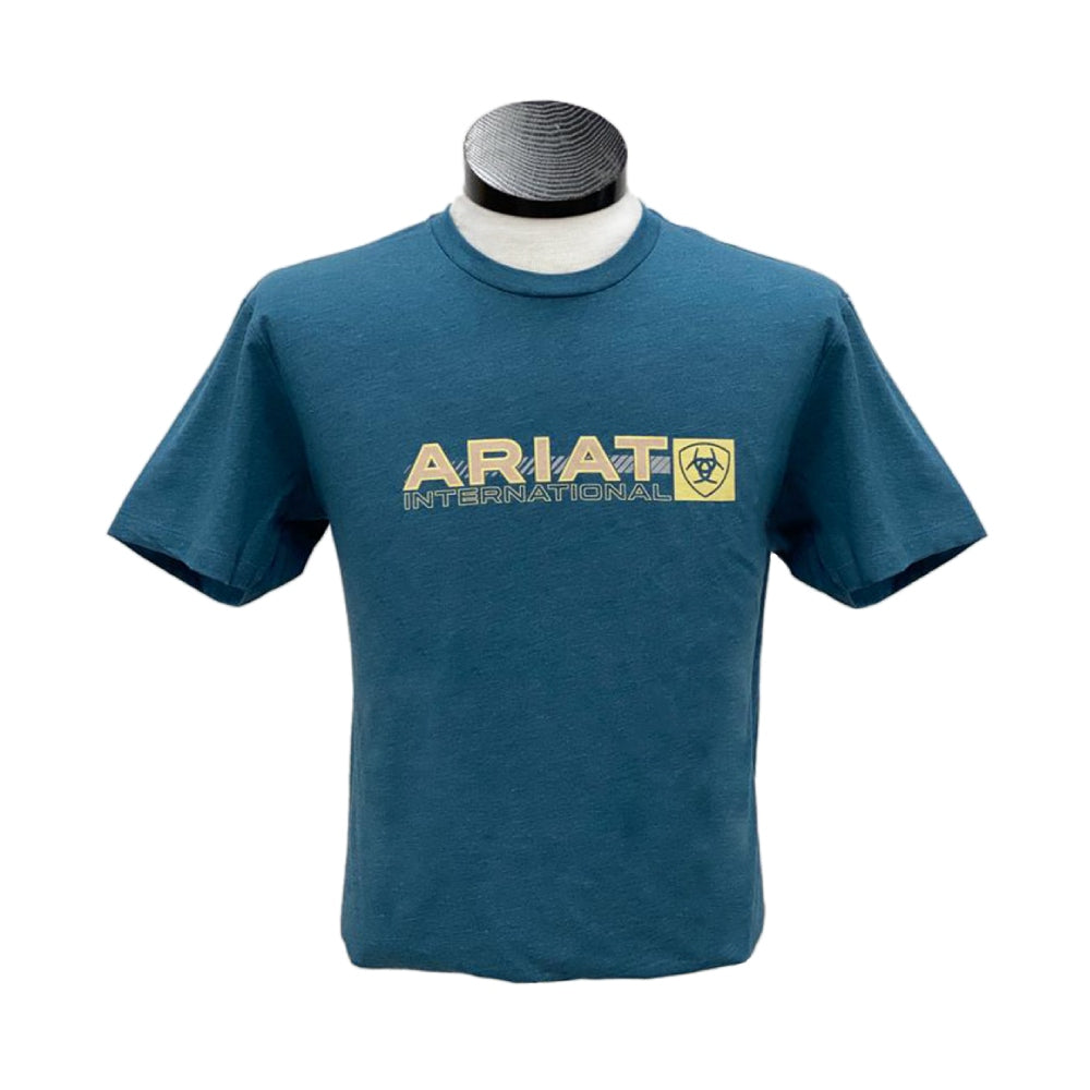 Ariat Mens Linear Octane Blue T-Shirt