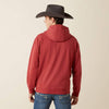 Ariat Mens Liquid Stamp Flag Hoodie Brick red - 10062494