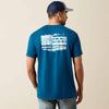 Ariat Mens Liquid Stamp Flag T-Shirt Sailor Blue - 10062952