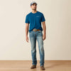 Ariat Mens Liquid Stamp Flag T-Shirt Sailor Blue - 10062952