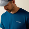 Ariat Mens Liquid Stamp Flag T-Shirt Sailor Blue - 10062952